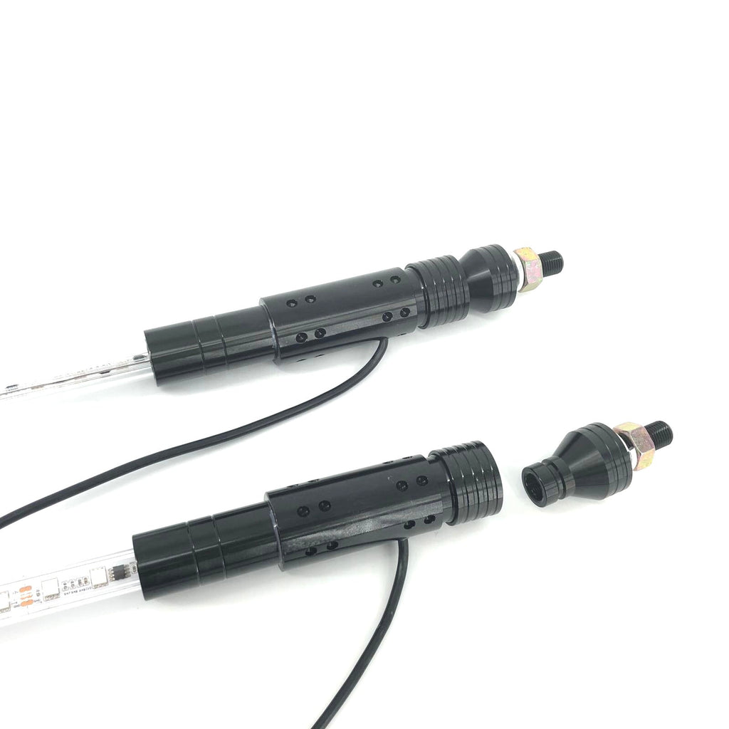 RGB chasing led whip light for utv, rzr, atv, trucks (2 packs)