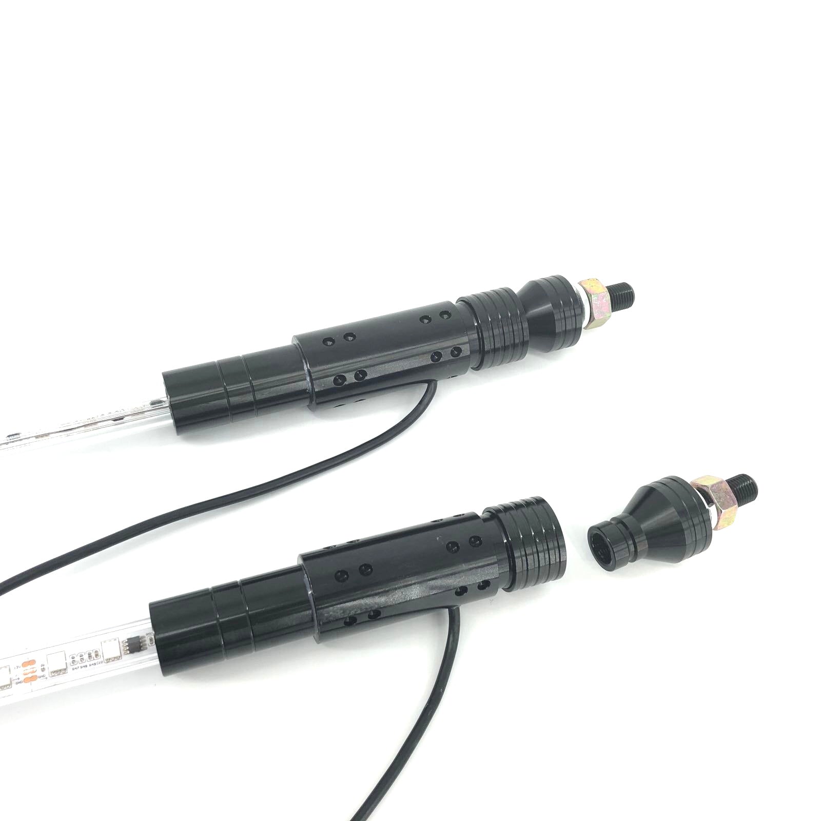 RGB chasing led whip light for utv, rzr, atv, trucks (2 packs)