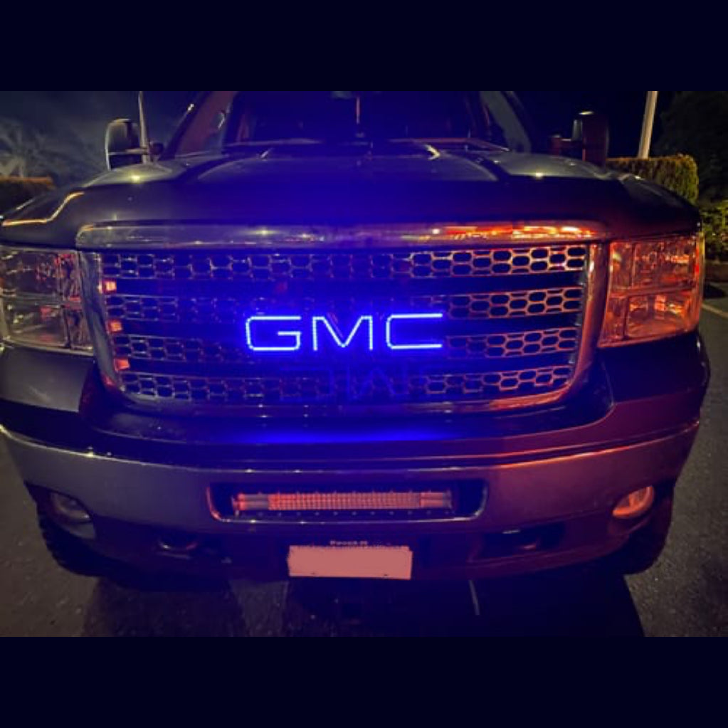 GMC emblem Front Grille RGBW led logo light