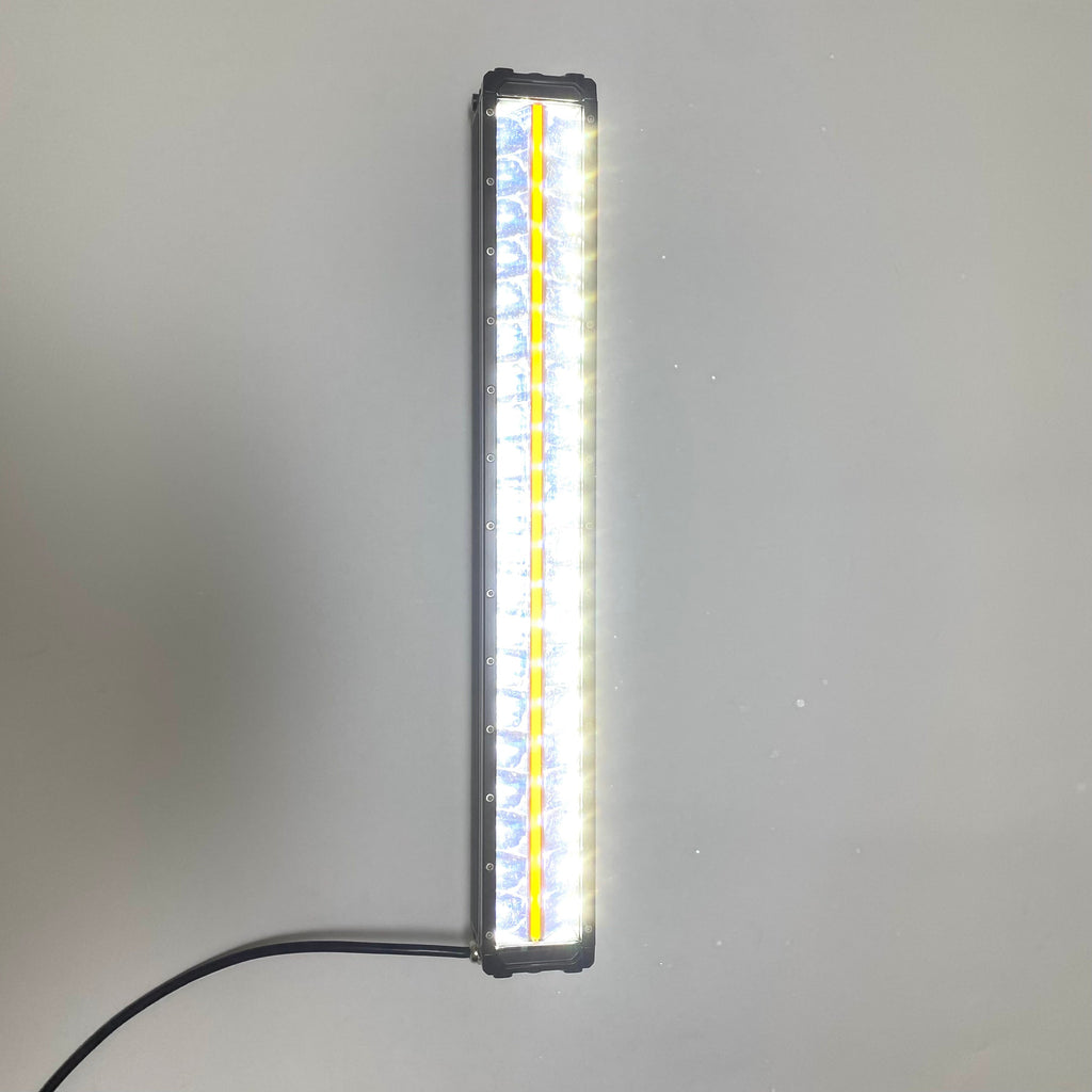 21.2" 200W Dual Row LED Light Bar with Amber DRL – Heavy-Duty Light Bar for Truck, Jeep, ATV, UTV