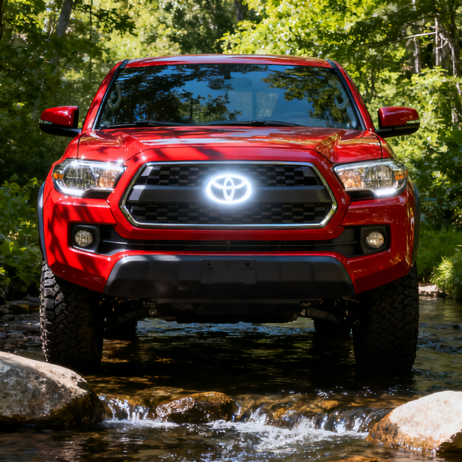 Toyota Logo Front Grille LED Dynamic Illuminated Emblem Compatible with ACC Radar