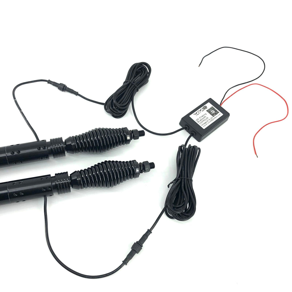 RGB chasing led whip light for utv, rzr, atv, trucks (2 packs)