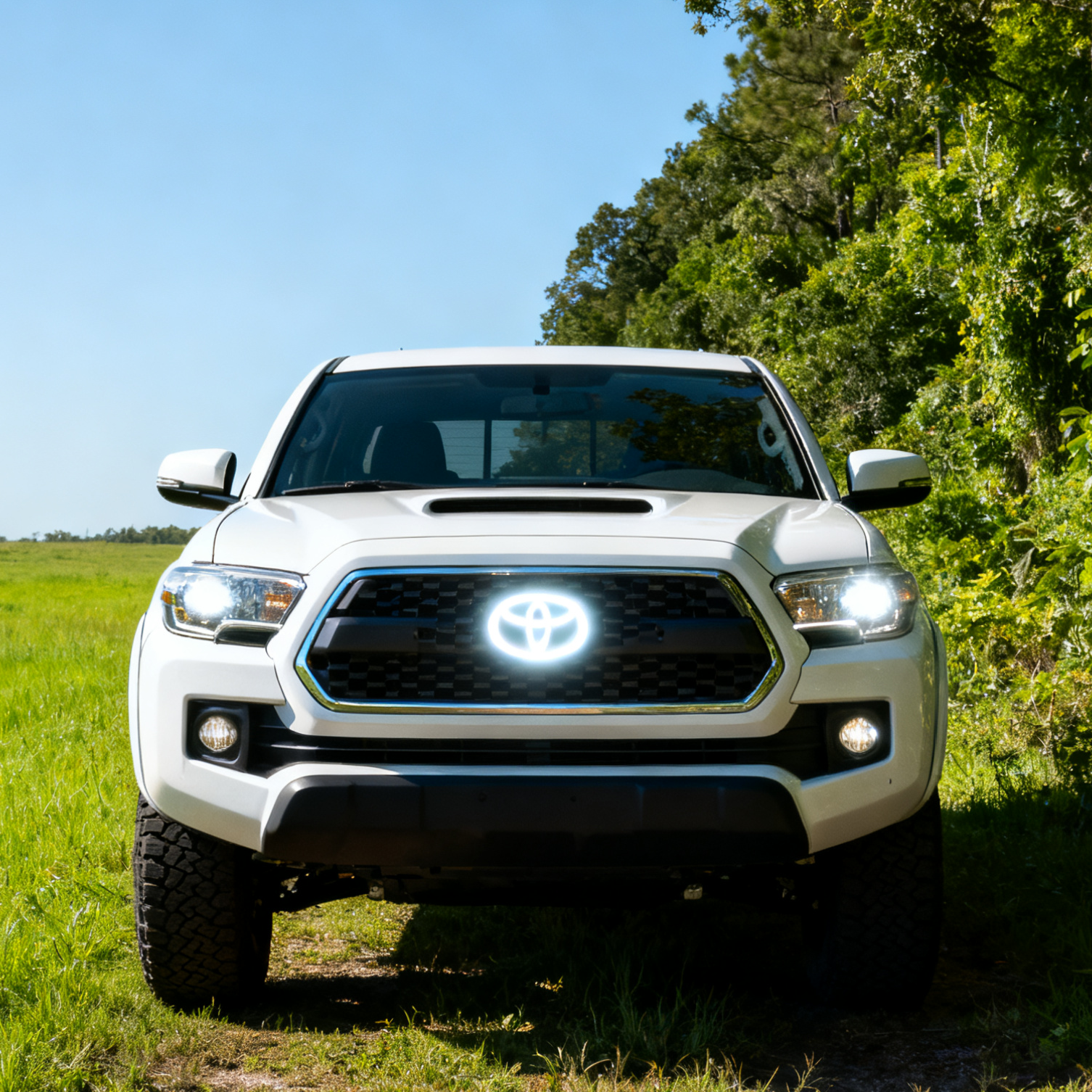 Toyota Logo Front Grille LED Dynamic Illuminated Emblem Compatible with ACC Radar