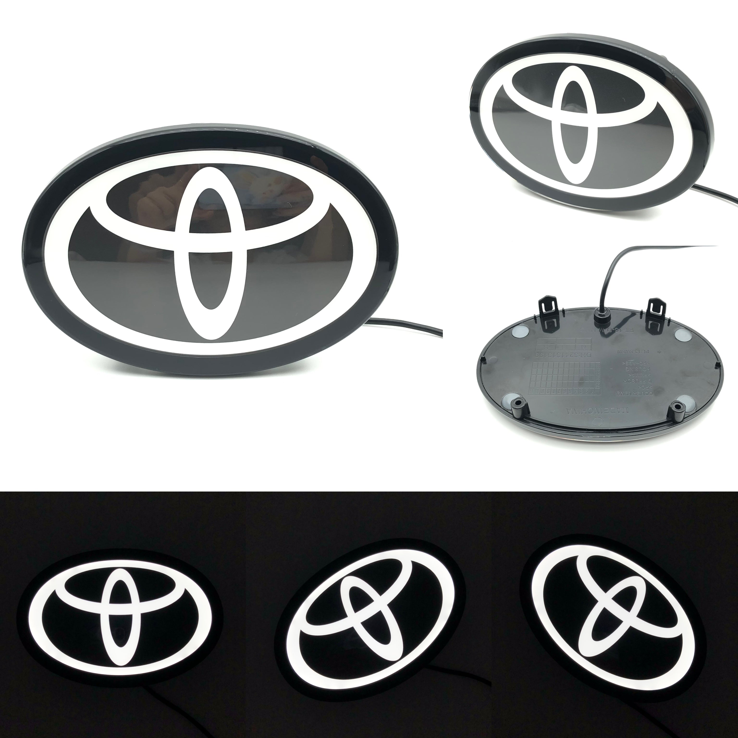 Toyota Logo Front Grille LED Dynamic Illuminated Emblem Compatible with ACC Radar