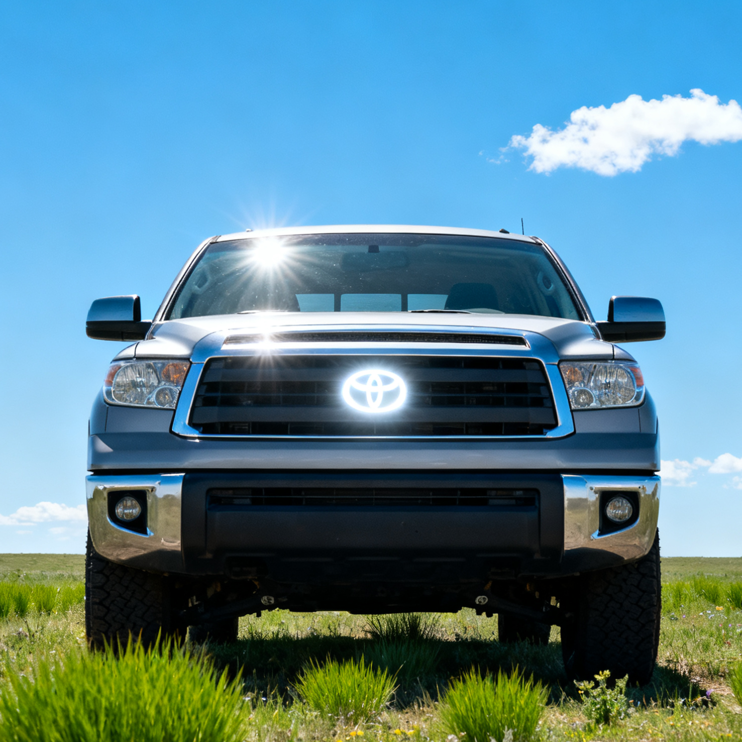 Toyota Logo Front Grille LED Dynamic Illuminated Emblem Compatible with ACC Radar