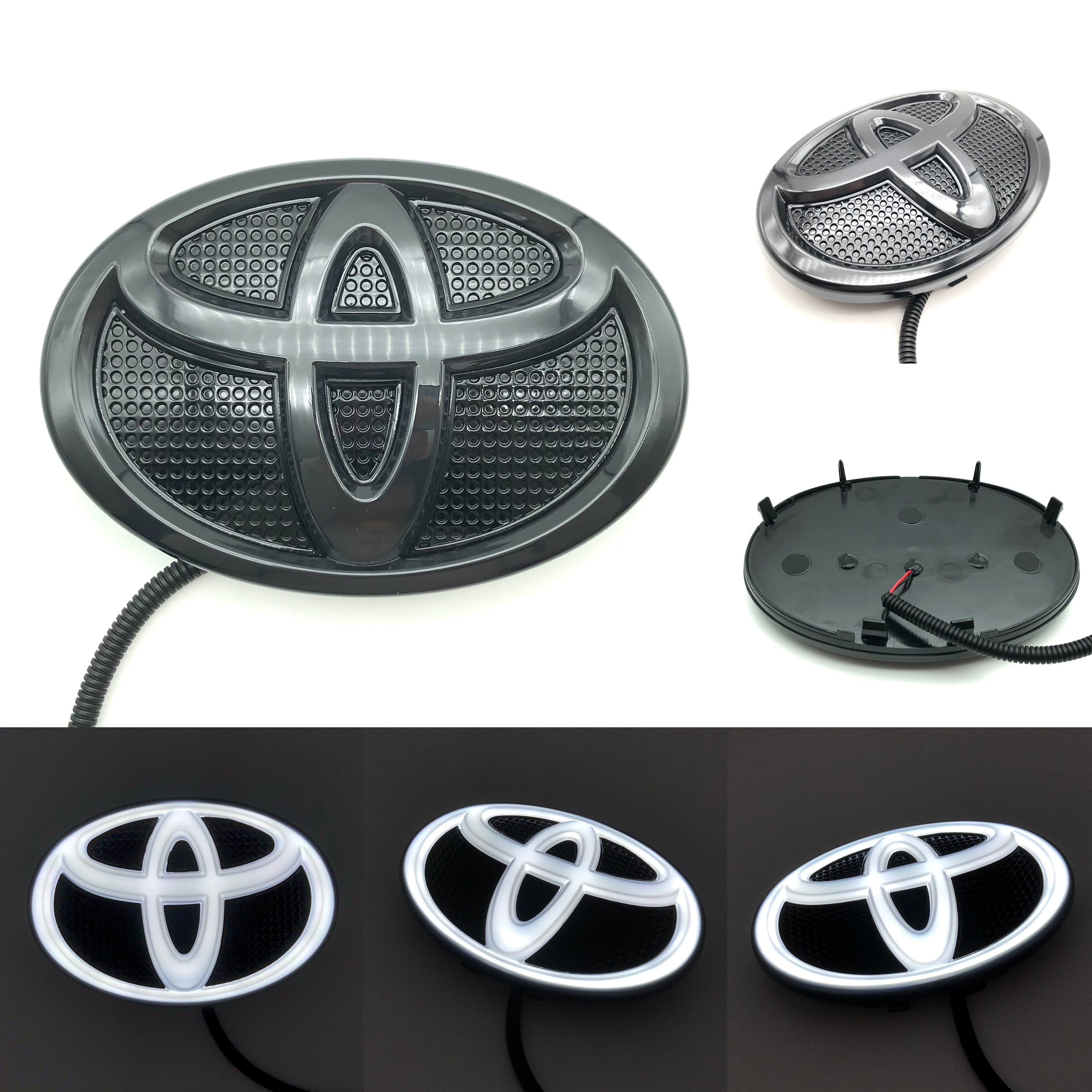 Toyota Logo Front Grille LED Dynamic Illuminated Emblem Compatible with ACC Radar