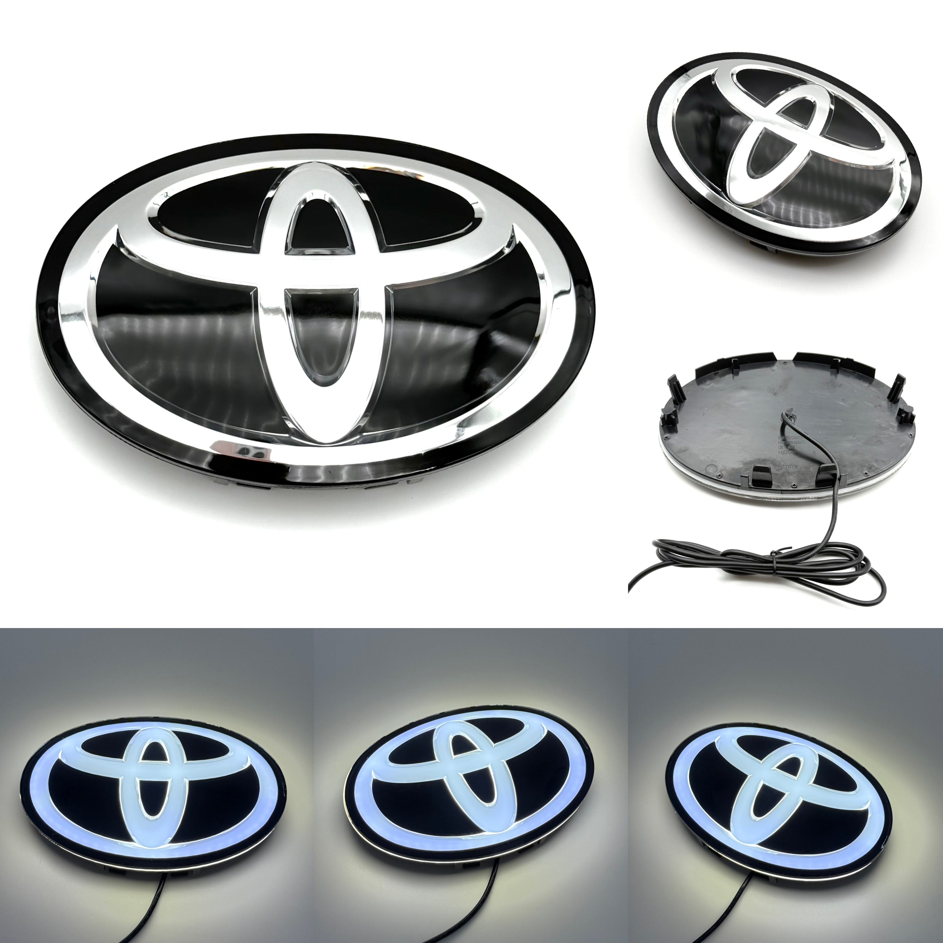 Toyota Logo Front Grille LED Dynamic Illuminated Emblem Compatible with ACC Radar