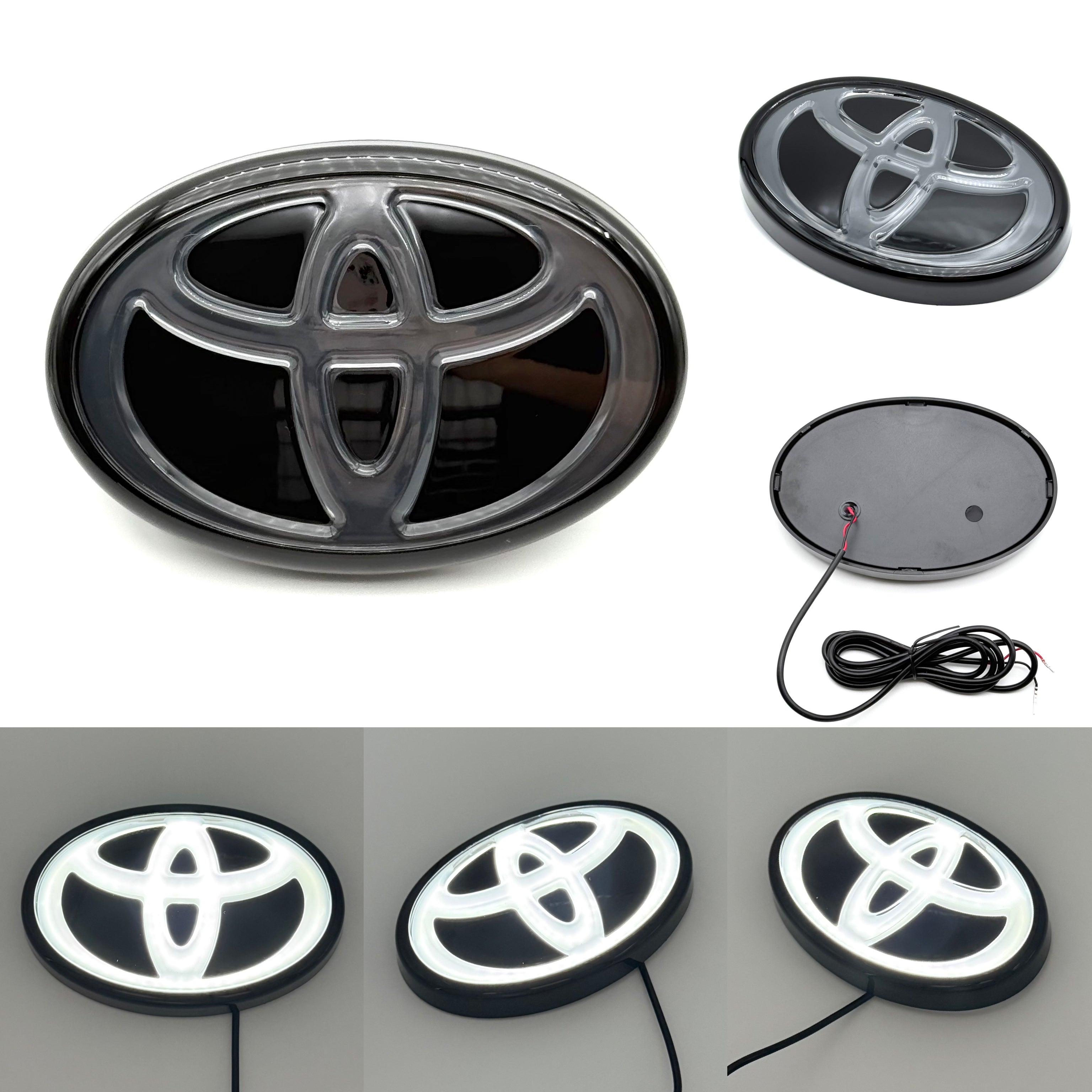 Toyota Logo Front Grille LED Dynamic Illuminated Emblem Compatible with ACC Radar