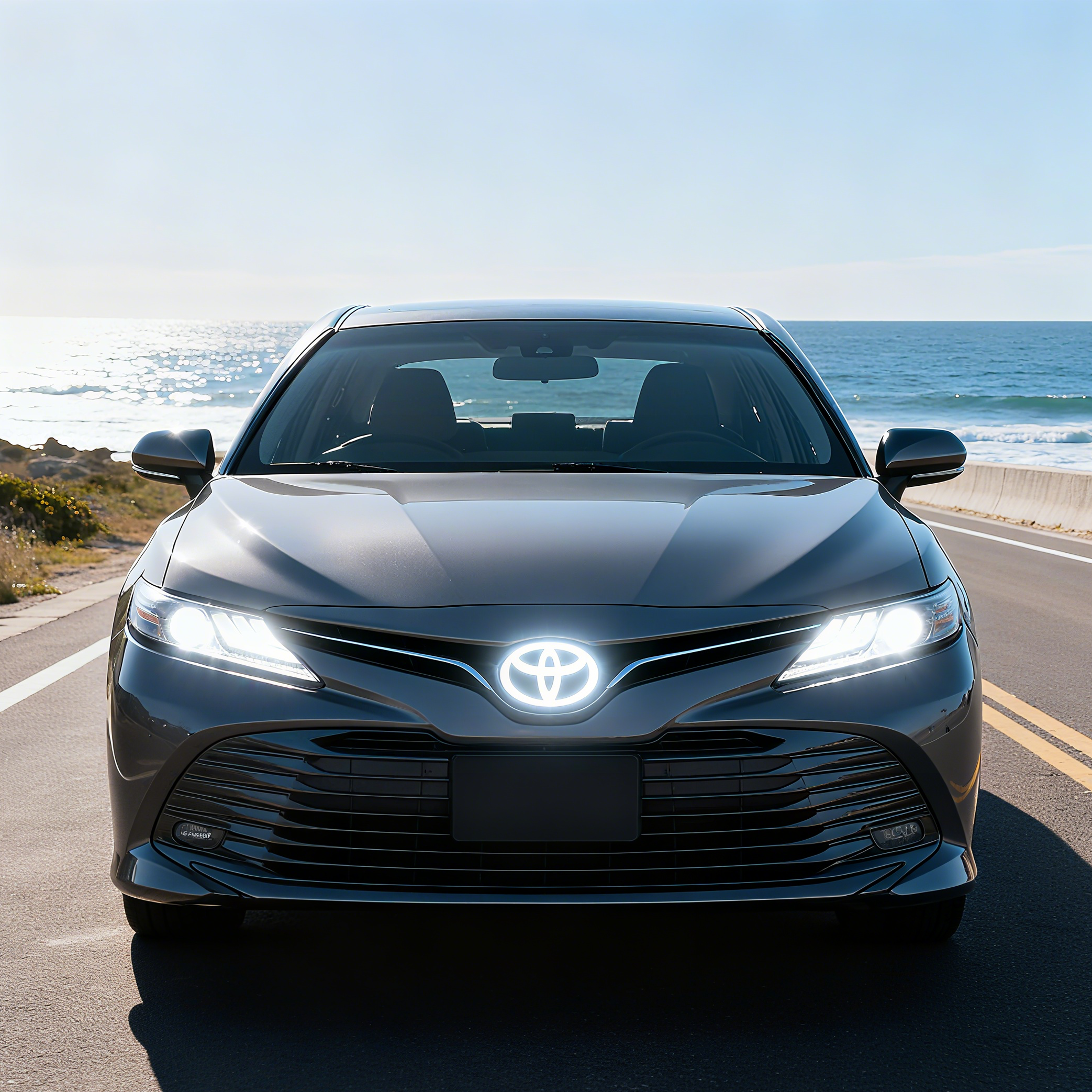 Toyota Logo Front Grille LED Dynamic Illuminated Emblem Compatible with ACC Radar